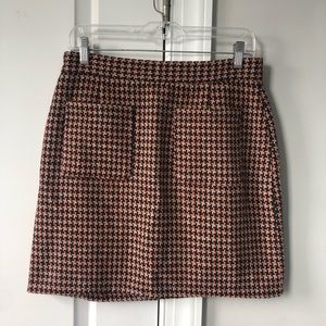 NWOT ModCloth Tweed Houndstooth Wool Skirt